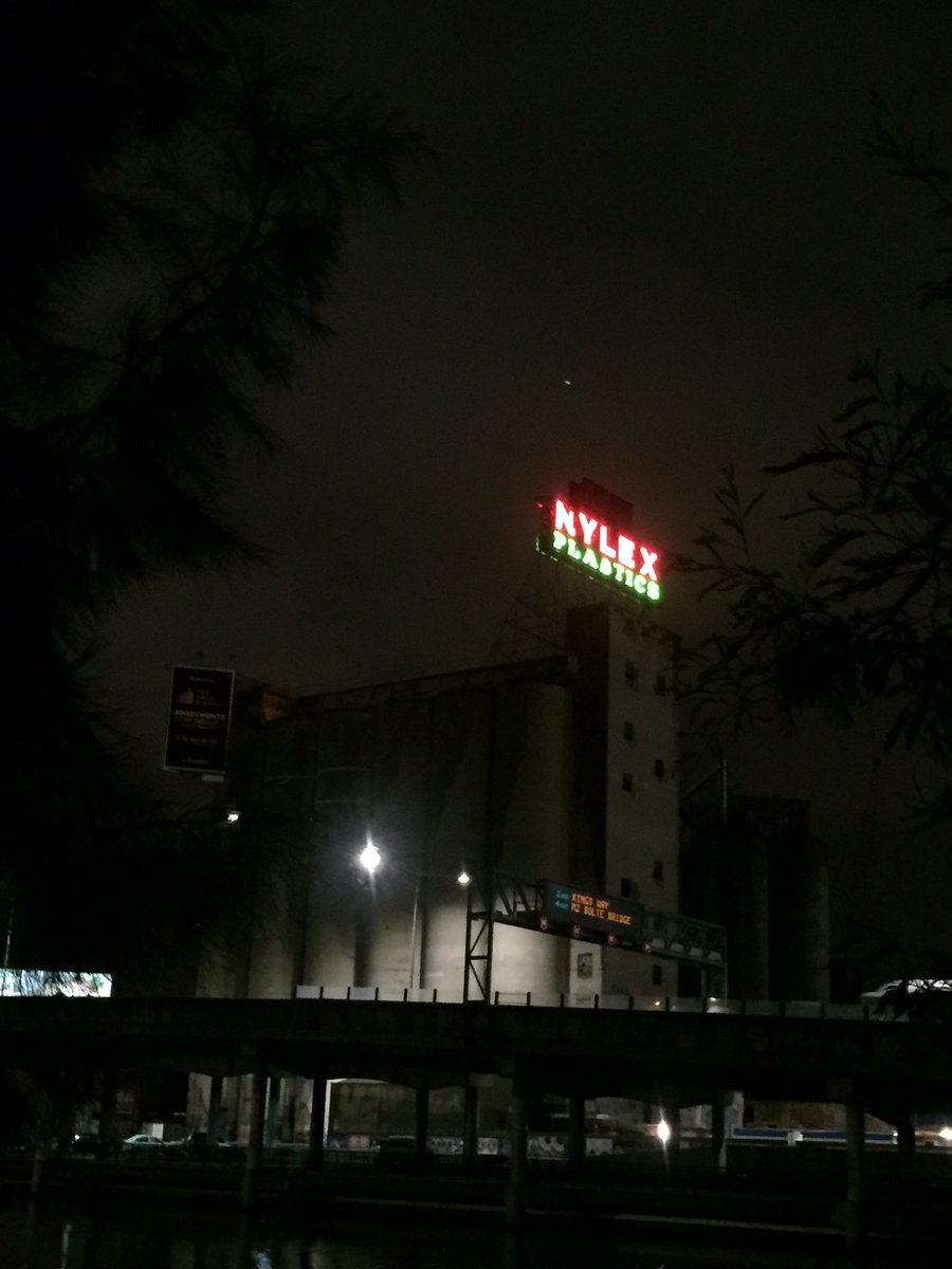 NylexSilos's tweet photo. Tonight February 18, 2020 Dan and his son Reilly made my dream come true...switched back on for 24 hours! I shone like a diamond in the gloomy, stormy, wet night sky! What a treat. My clock wasn't working but my red and green #nylex #plastic stood out like a beacon! Pt 1 https://t.co/p9SvvQsdXJ