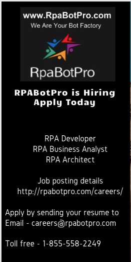 rpabotpro's tweet photo. #RPABotPro offers #RPA training and #ITjobs placement for #uipath and #AutomationAnywhere Business Analyst roles
https://t.co/NHMJ57GZef https://t.co/tstNcerR4k