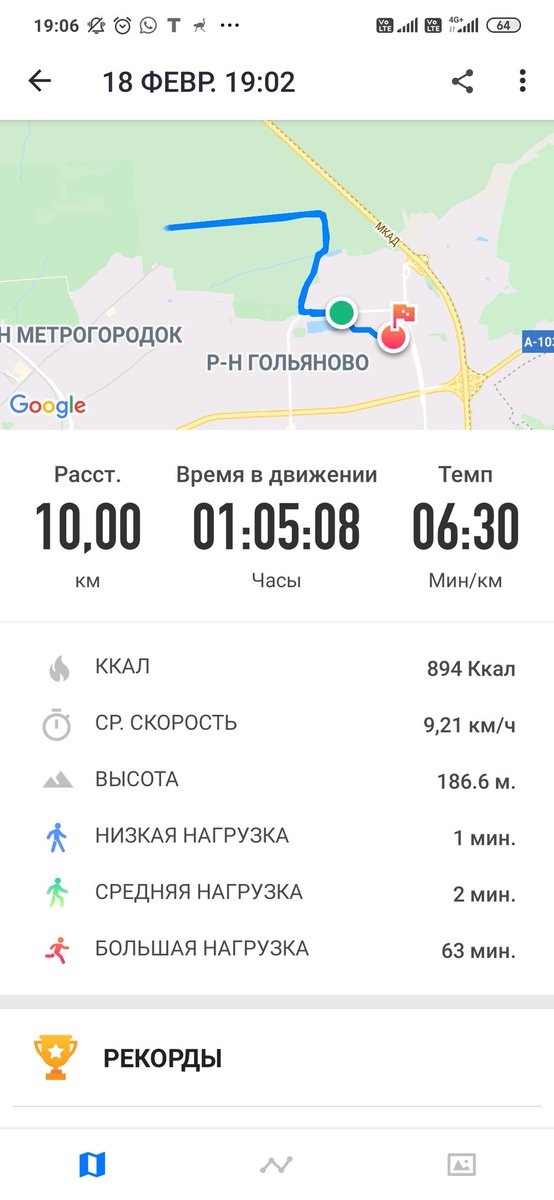 Первые 10.000 спустя год лени. Уставший счастлив!