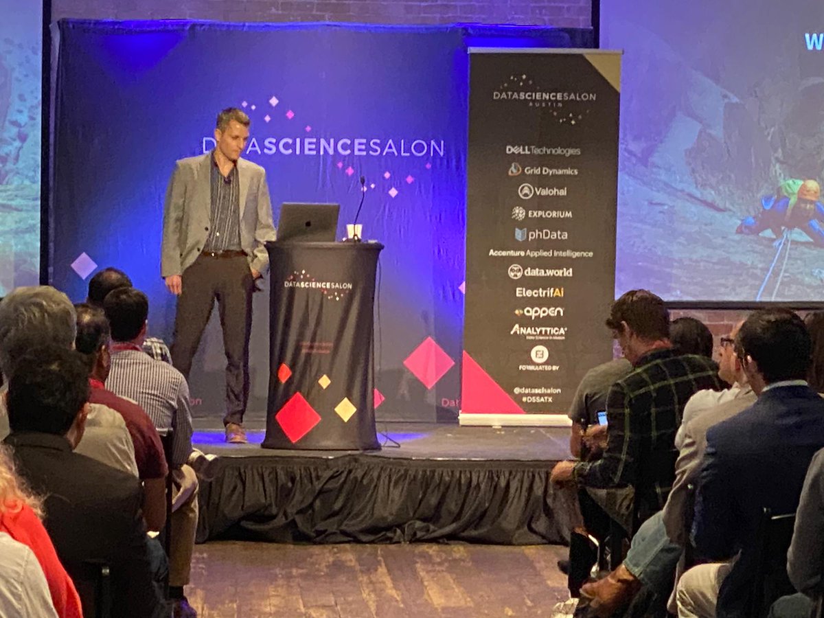 Explorium_ai's tweet photo. Our Head of Customer Facing Data Science, Dedy Kredo, is up on the @DataSciSalon stage talking about augmented #data discovery and #featuregeneration as the future of #datascience.
#DSSATX #machinelearning https://t.co/ZVtWNUh2nc