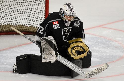 Mikael Kingo faced about 20 shots last night in a 4-2 victory to help his Vaughan Kings tie this series up vs the Toronto Titans 2-2.  Deciding game tonight 8:10pm <a href="/PFFCentre/">Paramount Fine Foods Centre</a> .  VK goalies have been doing their part and tonight will be a must see game! VK defense was outstanding!