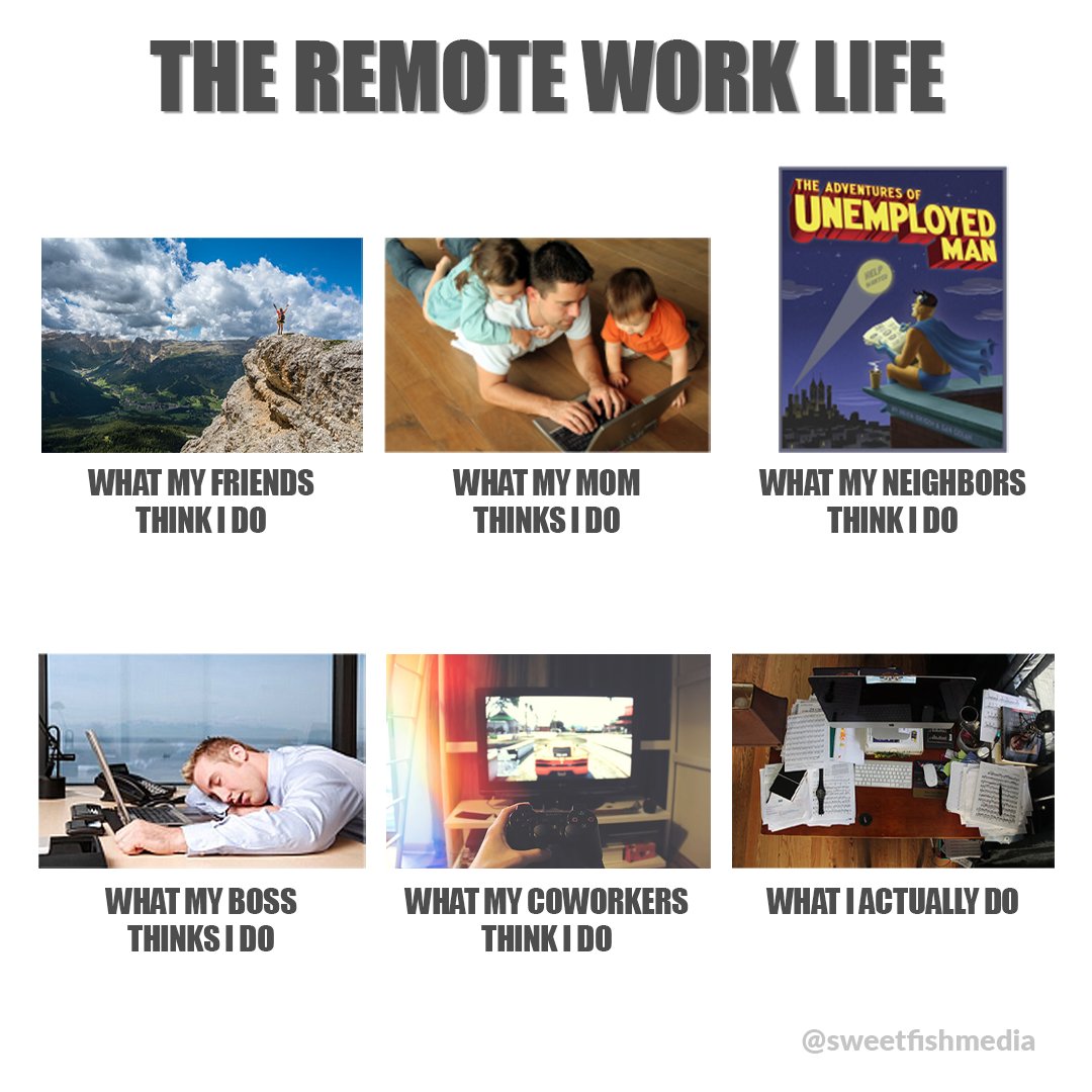 SweetFishMedia's tweet photo. This is the definition of targeted content.
And we're the target.

#notalwayswrongtho #whatiactuallydo #whatyouthinkwedo #remoteworkproblems #judgement #digitalnomad #remotework #remoteworklife #sweetfishmedia https://t.co/ZulWYRQYQI