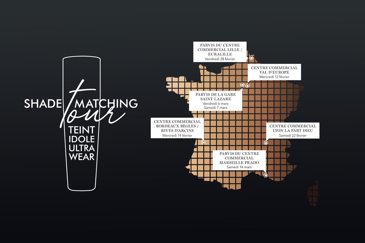 voo_fr's tweet photo. VOÔ x @LancomeFR 💄 • #ShadeMatchingTour
Participez au Road Show Lancôme à Lille, Bordeaux, Lyon, Paris et Marseille avec 2 de vos amies et repartez avec le nouveau fond de teint Idole Ultra Wear ainsi que d'autres produits de la marque !
Rendez-vous sur https://t.co/GL4lhJFlOp https://t.co/HsvkKENzxX