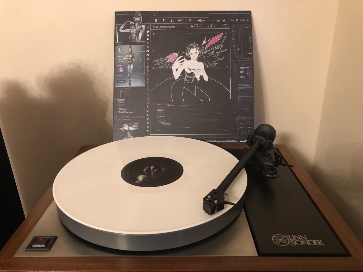 gavinsaxby's tweet photo. Very much enjoying @grimezsz latest LP, Miss Anthropocene on the #linnlp12 https://t.co/EptPzxqKUw