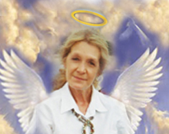 Today #AngelGang celebrates the 6th OTRB angelversary of our wonderful #AngelIngrid, <a href="/NoCrybabyDoGs/">daffy ❤️TSK 4ever</a> Daffy's beloved Mama. Angels surround her with love as we have big banquet in her honor &amp; lots of champagne! #RememberingIngrid