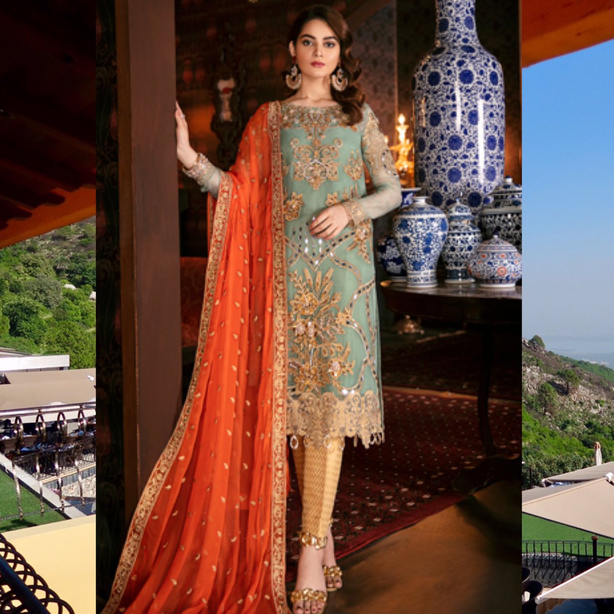 Imrozia chiffon formal wear ✨
*
Stitched and ready to wear 💫 £99
*
#designerdhaage #imrozia #ilfordlane #shaadi