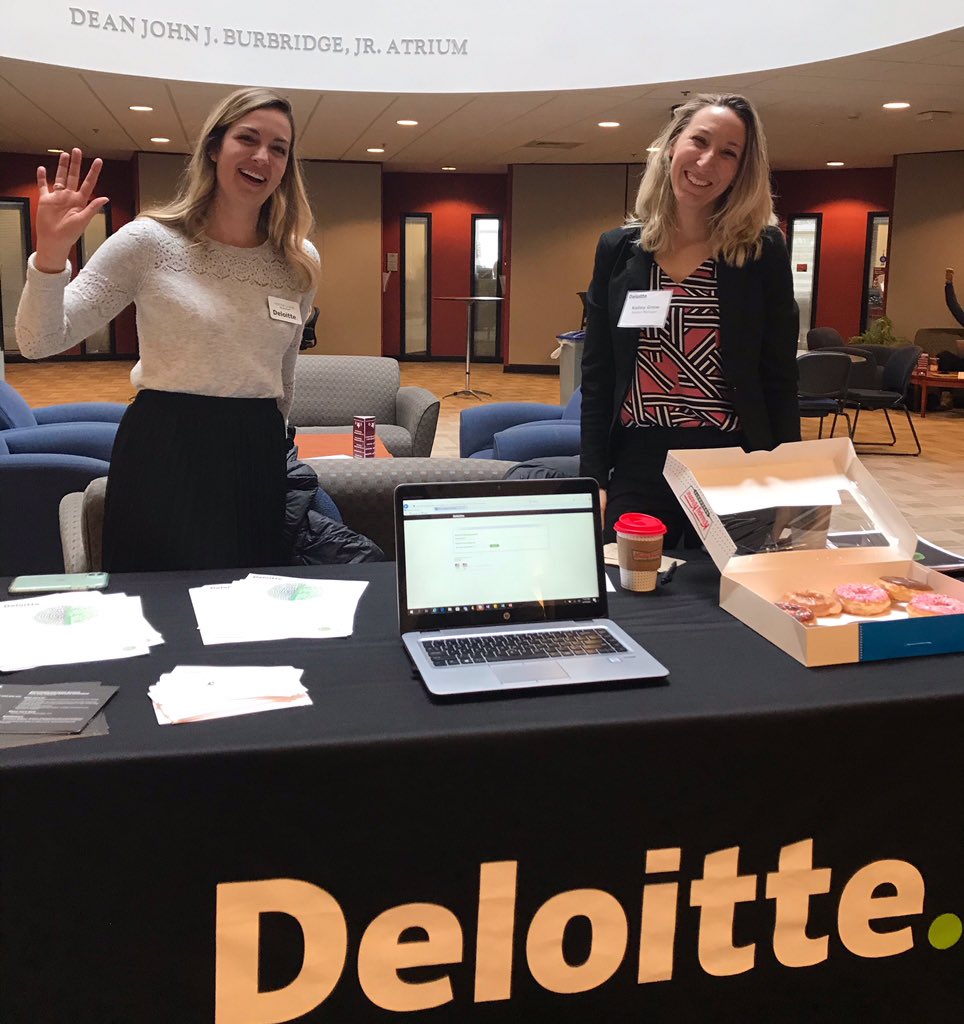 elonbusiness's tweet photo. Look who’s in the Burbridge Atrium! Stop by and learn about opportunities with Deloitte GPS! https://t.co/aT4CDbRR3J