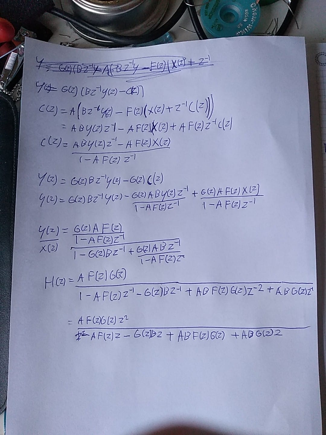 Pepijn The Fox Whoa Thanks Though I Think I Made A Mistake Getting These Equations From The Block Diagram In The First Place I Tried Some More Which Does Give