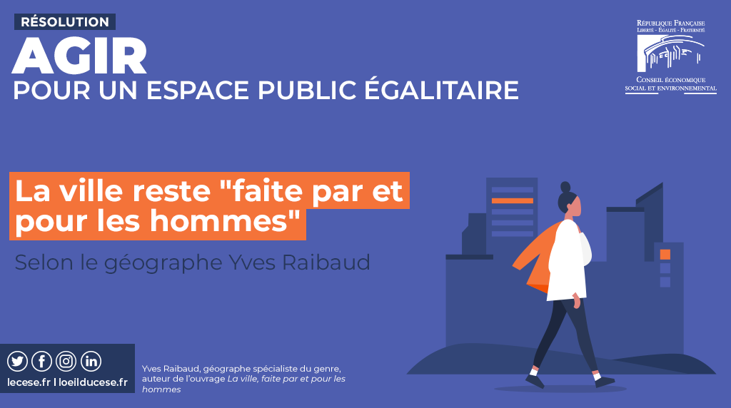 lecese's tweet photo. 🌆 Mardi 25 février, le CESE présentera ses préconisations pour un espace public plus égalitaire 👉 https://t.co/s7SBfHjCB3.

Résolution rapportée par @Lila_Lebas au nom de la la délégation aux droits des femmes et à l'#égalité du CESE présidée par @EmelynWeber. #genre #urbanisme https://t.co/iGIko9PC8A
