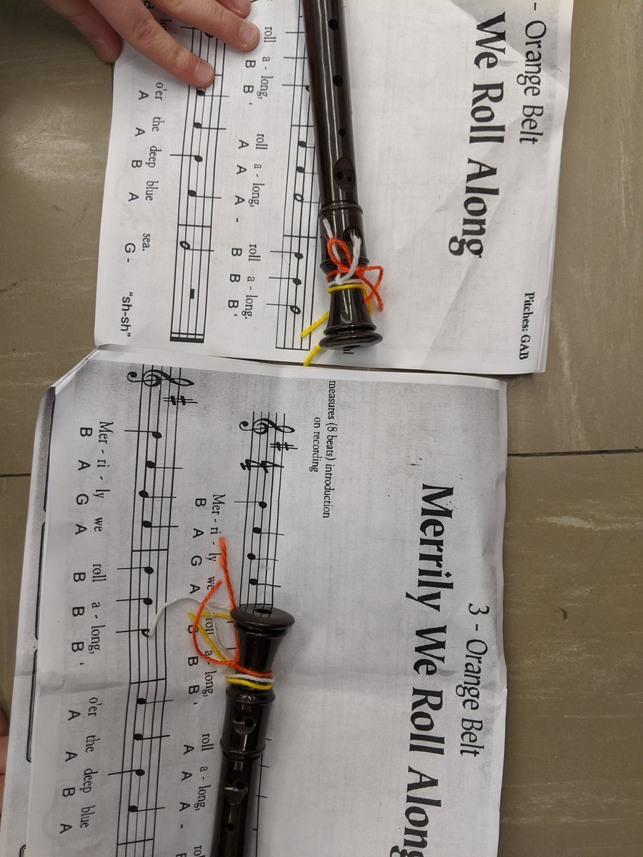 Students in grade 3/4 <a href="/DAHS_avrce/">DAHS</a> have now earned 3 recorder karate belts! #waytogo #whitebelt #yellowbelt #orangebelt #recorderkarate