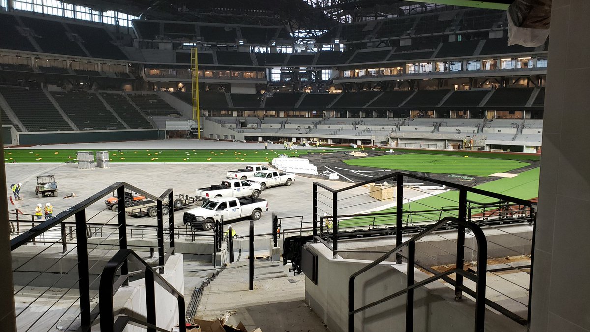 StefanVersusTex's tweet photo. There's some "grass" on the field!
@GlobeLifeField https://t.co/cBlz046hyi