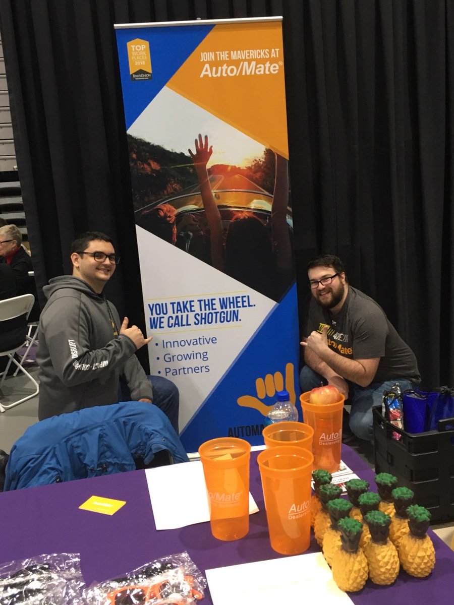 DaveDruzynski's tweet photo. @UAlbanyCareer  @ualbany Students be sure to stop by and learn about #softwareengineering careers with @AutoMateDMS ! We are a 10x "Best Places to Work" Winner! Come join our 'Ohana! #bestplacetowork #TopWorkplace #ServantLeadership https://t.co/cSSC0sXha2