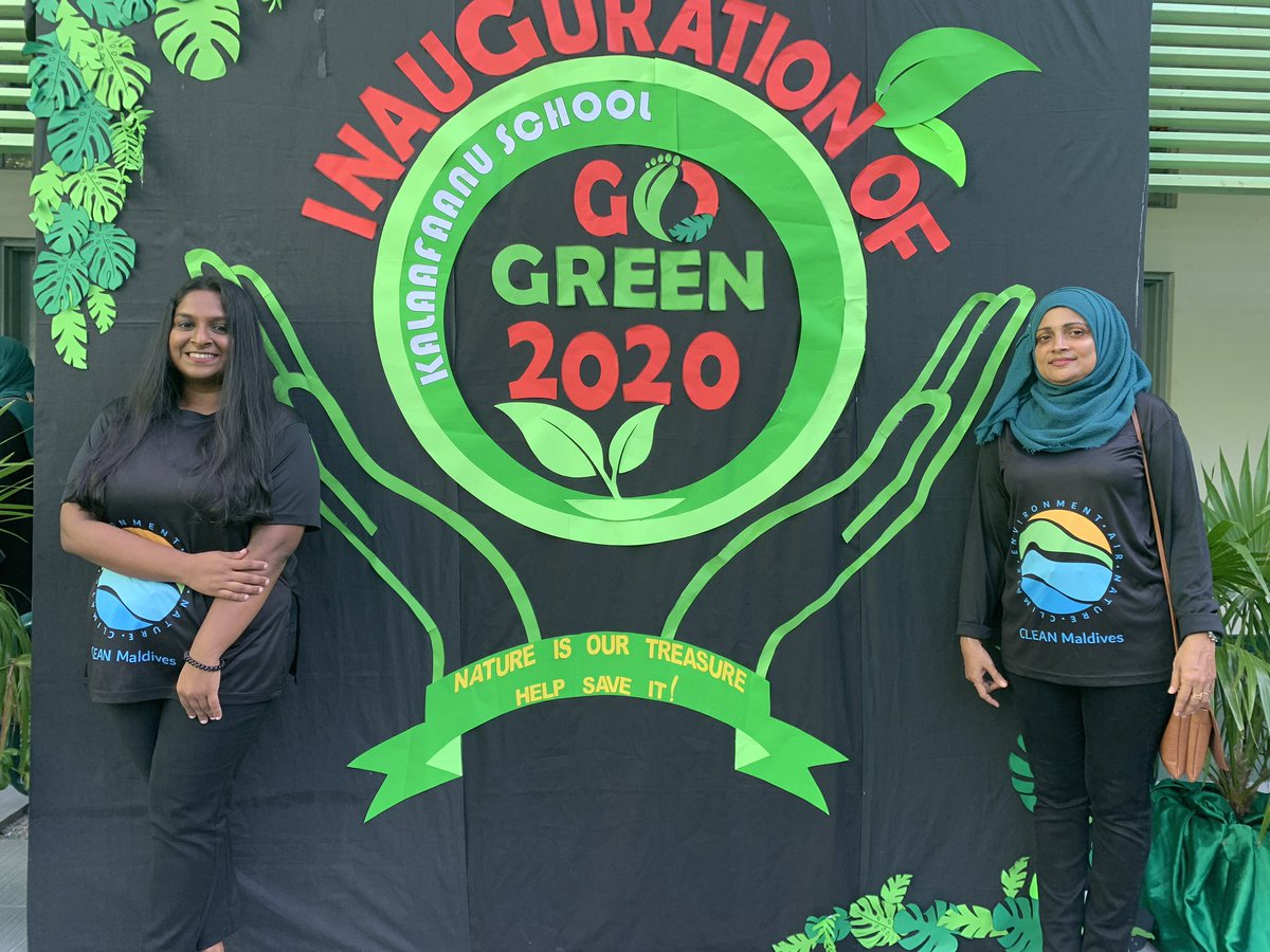 Vice President of #CLEANMaldives Ms. Rauna Ali Shareef inaugurated the #GoGreen event of <a href="/kalaafaanu_mv/">Kalaafaanu School</a>