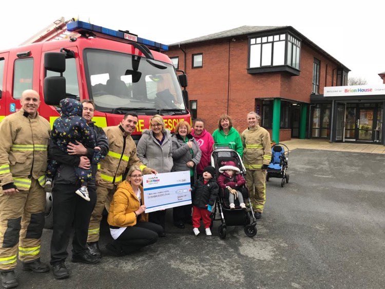 Today we’re pleased to have donated a cheque to <a href="/BrianHouseCH/">Brian House Hospice</a> for the money raised at the Blackpool Fire Station Breakfast with Santa event back on Christmas Eve. Thank you to everyone who came along and supported the event and the crew at <a href="/blackpool_fire/">Blackpool Fire</a> for organising.
