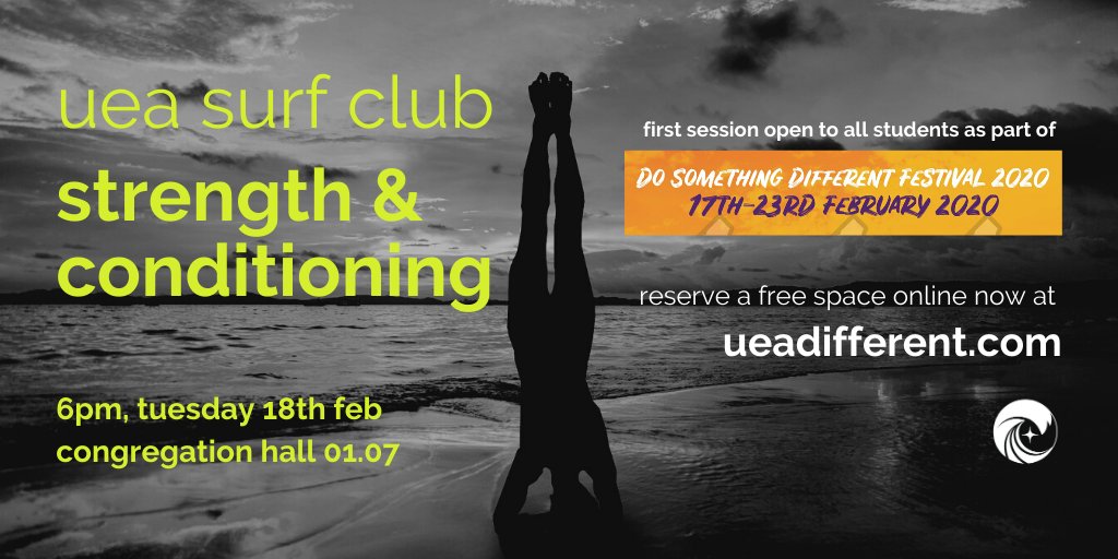 💪TONIGHT💪

Come along to our first ever TASTER strength and conditioning session! As part of <a href="/ueasu_dsd/">Do Something Different</a> #DoSomethingDifferent Festival it's open to all students and non-members!

Meet in congregation hall 01.07 at 6pm, all you need is comfy sports clothes and water bottle x
