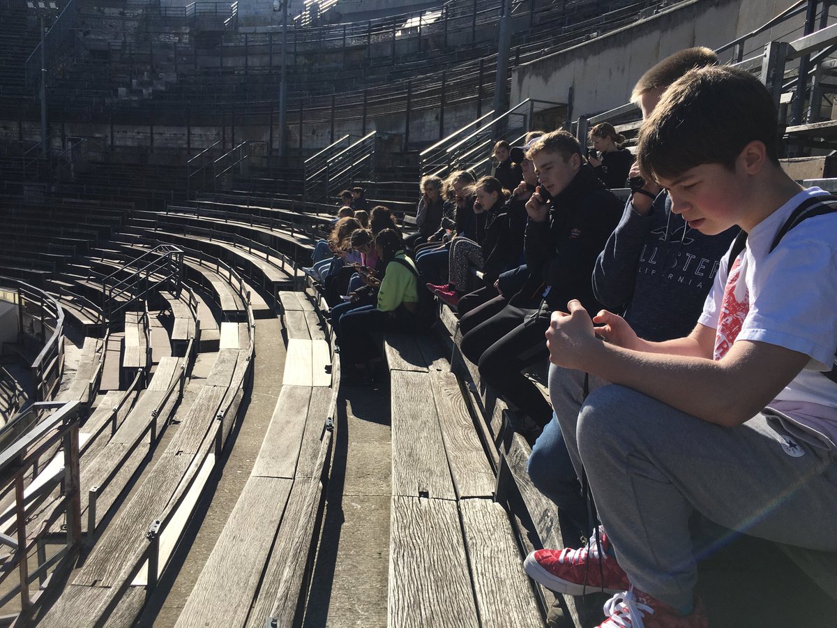 LWC_ParkHouse's tweet photo. Beautiful winter’s day in Nîmes. Rich in history  - the Classics department will be impressed with how much we learnt today in the best preserved amphitheatre in the world. #LWCmfl ⁦@LWC_MFL⁩  #LWCCuriosity https://t.co/NDReswWi1B