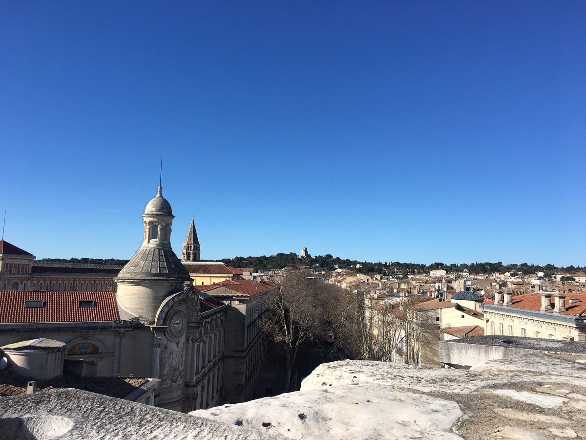 LWC_ParkHouse's tweet photo. Beautiful winter’s day in Nîmes. Rich in history  - the Classics department will be impressed with how much we learnt today in the best preserved amphitheatre in the world. #LWCmfl ⁦@LWC_MFL⁩  #LWCCuriosity https://t.co/NDReswWi1B