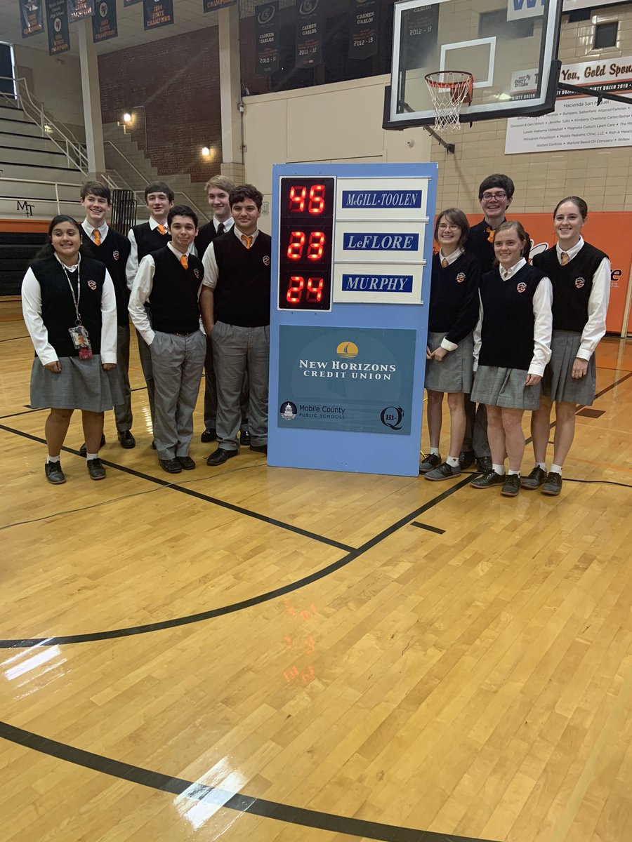 McTCoachGriffin's tweet photo. Congratulations to @McGillToolen Hi-Q Team. #WhoAreWeMcT https://t.co/550uzLBLBV