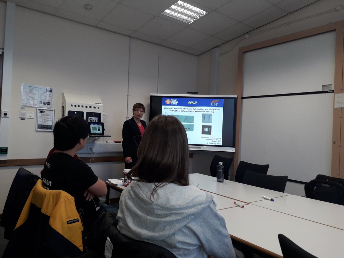 patrickssalter's tweet photo. Great to have Jie Qiao from Rochester @RITtigers visit the labs today and give a seminar to the group https://t.co/WSsjYbvlNQ