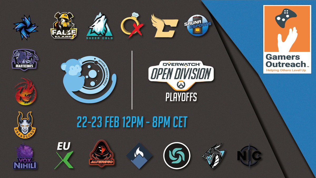 ❗️Calling Overwatch path to pro fans❗️

We doing an unofficial broadcast of the Overwatch EMEA Open Division Playoffs on twitch.tv/mb_official and raising money for <a href="/gamersoutreach/">Gamers Outreach</a>🎮

Support them by donating through this link:
app.softgiving.com/influence/stre…