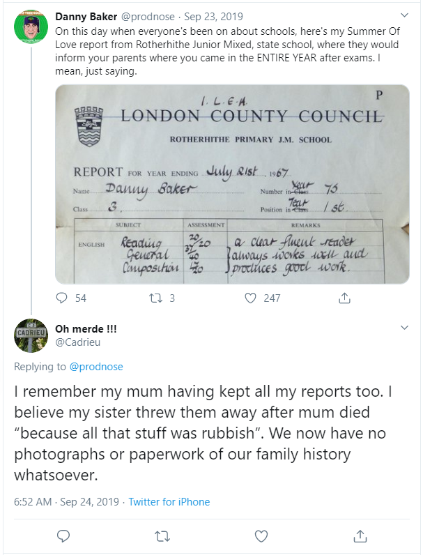 bob_fact's tweet photo. She hadn't kept all of that stuff.  Had Bob been in the country to help out after she died he might have known what was kept and what wasn't.  Anything superfluous was thrown away before she moved from a house to a bungalow several years before her death. https://t.co/z1z5f43hAv