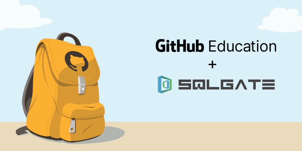 GitHubEducation's tweet image. SQLGate makes it easier and quicker to deal with databases holding large amounts of data. Get free access to most Standard Subscription features for 1 year with the @github Student Developer Pack. education.github.com/pack #GitHubPack