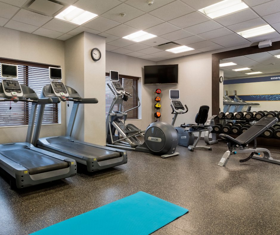HamptonHalifax's tweet photo. Our fitness centre has everything you need for an excellent workout on the road! https://t.co/EoV1yJbDJw https://t.co/NCvtD0J3vh