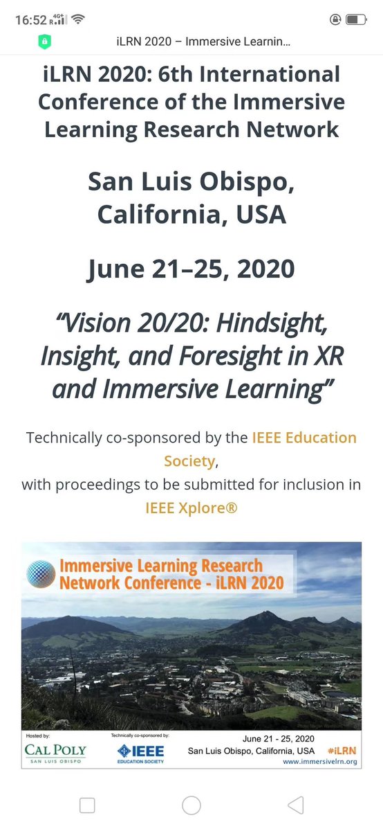 There is still time to submit work-in-progress papers and demos: immersivelrn.org/ilrn2020/ #iLRN