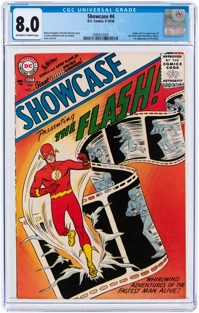 HakesAuctions's tweet photo. #DYK @HakesAuctions' new sale includes one of the most important #comicbooks of the #SilverAge? This#CGC 8.0 copy of #Showcase #4 features the #1stappearance of #BarryAllen, aka #TheFlash! Bidding is now open! ⚡️⚡️⚡️ https://t.co/NjoORJ6NQz
#DCComics #Flash #FlashFans https://t.co/5wS0qOAhyW
