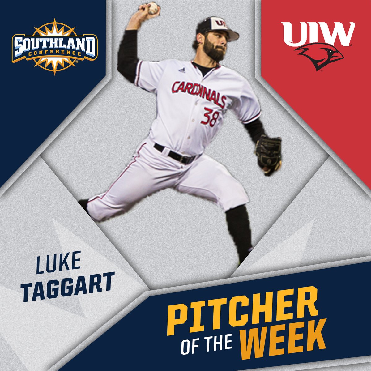 No opening day jitters for UIW ace Luke Taggart, who spun a gem with 1⃣1⃣ K’s over 8⃣ innings to earn the first Southland ⚾️ Pitcher of the Week honor! #SouthlandStrong #TheWord

RELEASE: sland.social/BSBPOW0218