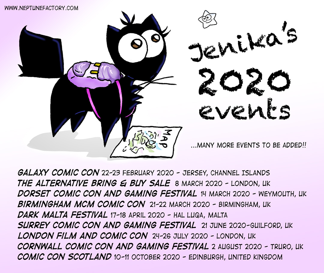 Some of the events I will be attending this year, with many more to be added soon! Yahhhiii! &lt;3