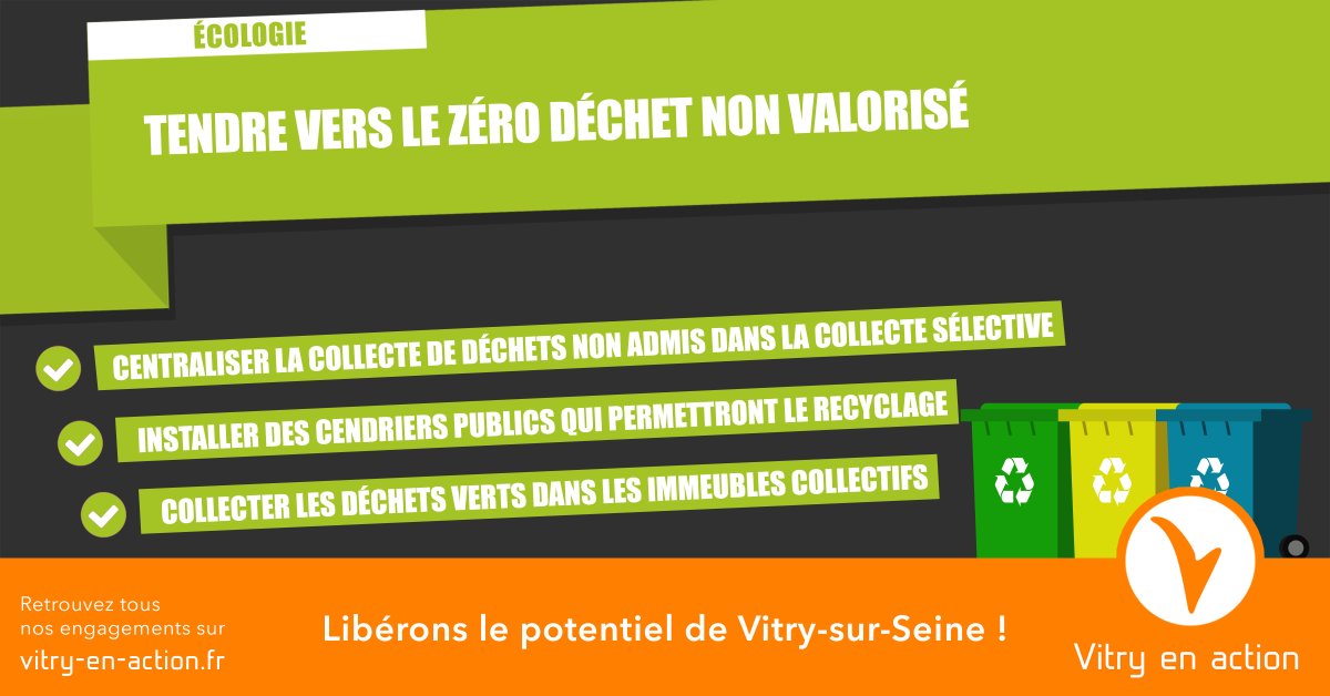 VitryEnAction's tweet photo. 🟠 𝗡𝗢𝗦 𝗘𝗡𝗚𝗔𝗚𝗘𝗠𝗘𝗡𝗧𝗦 🟠
✅ Écologie : tendre vers le zéro déchet non valorisé !
👉 Nos engagements en détail sur ce thème : https://t.co/fNej62JLdg
#Municipales2020 #vitry94 #VitrySurSeine #Écologie #Recyclage #ZéroDéchet #PointsDeCollecte #RecyclageDesMégots https://t.co/oksAQZV7dm