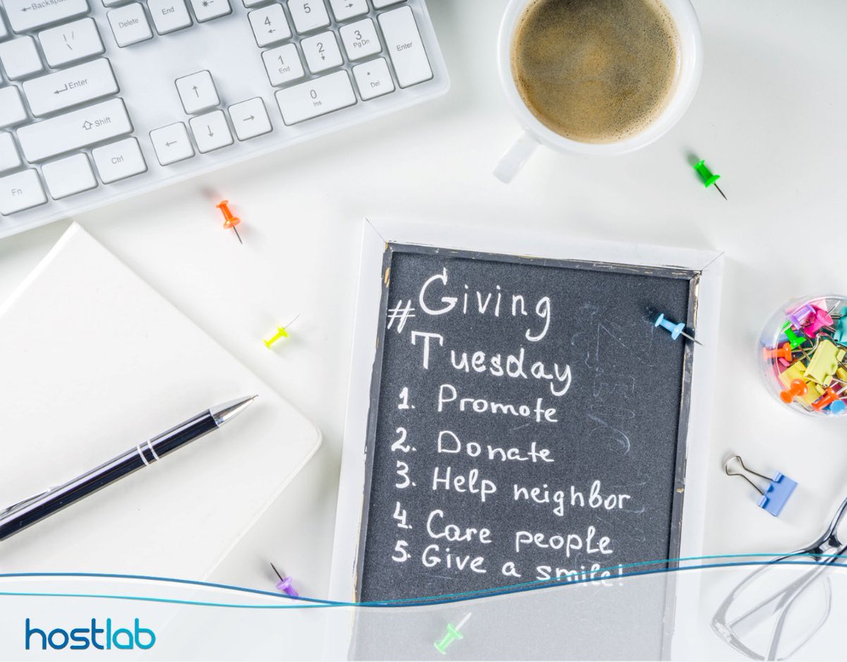 Hostlab1's tweet photo. Happy giving Tuesday #Giving #Tuesday #promote #donate #Hostlab #help #giveasmile https://t.co/ssi1VFCctw