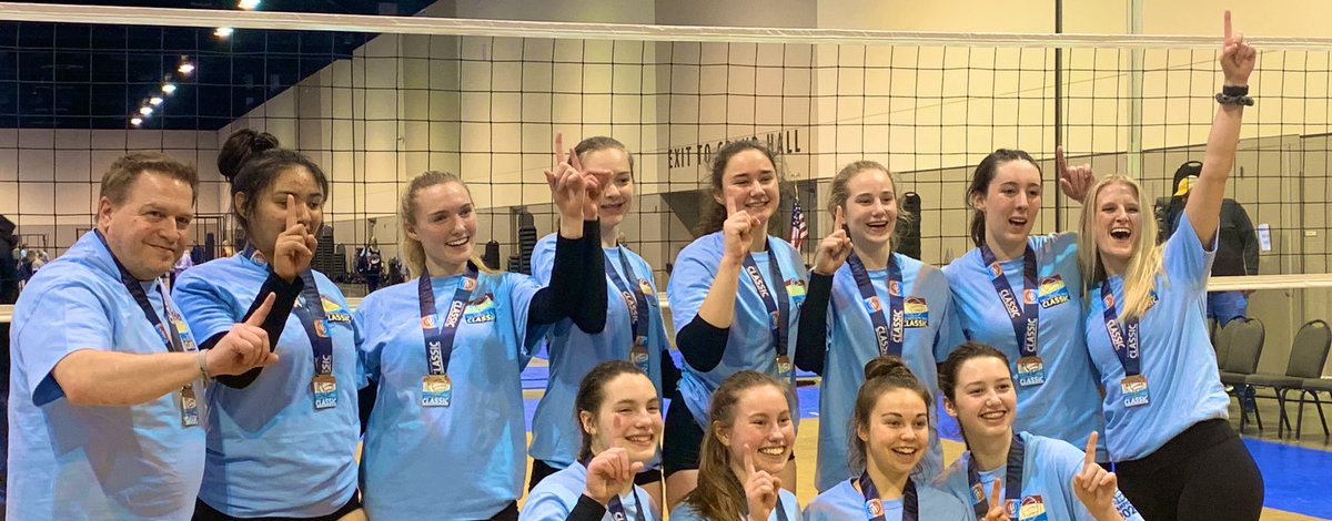 Keya_Hunt22's tweet photo. 2020 ASICS Presidents’ Day Champions 16 Club.  So proud of my team! MNL16B #Champs 10-0! #CoolCoaches @nlightsvball @PrepDigMN https://t.co/XsUDKW8HSw