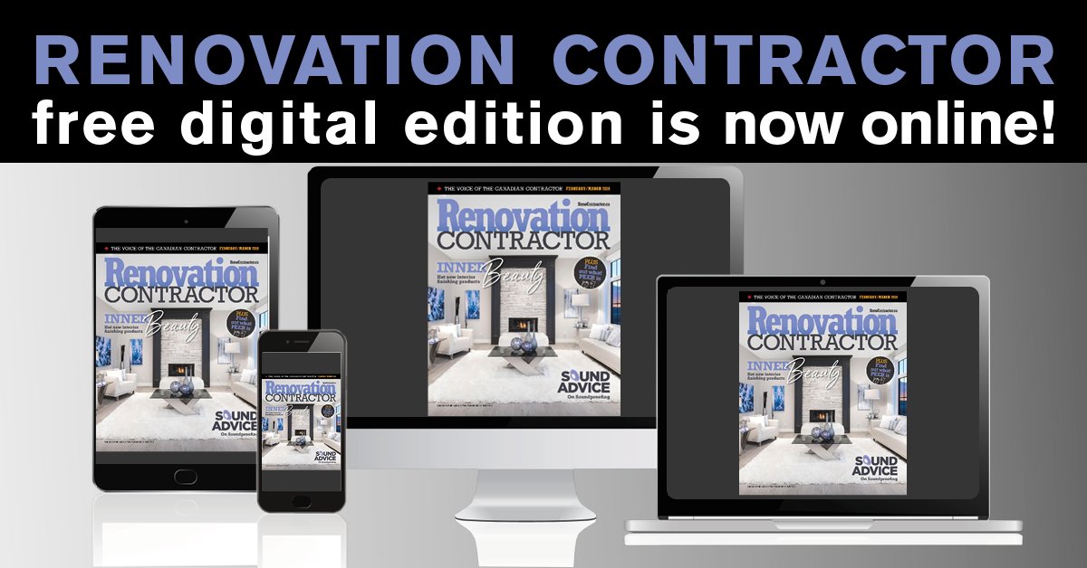 Get the latest news from the Voice of the Canadian Contractor in the Feb/Mar edition of Renovation Contractor, now online to read free at issuu.com/homespublishin…