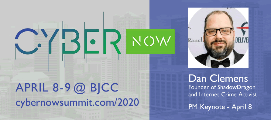 InfraGardBHM's tweet photo. Daniel Clemens - founder and CEO of @packetninjas and @ShadowDragonIO - is the Wednesday afternoon keynote at the upcoming #CyberNowSummit.  Register early for special pricing.  https://t.co/cCVBPi3GXC https://t.co/Nzwa8rSPEQ