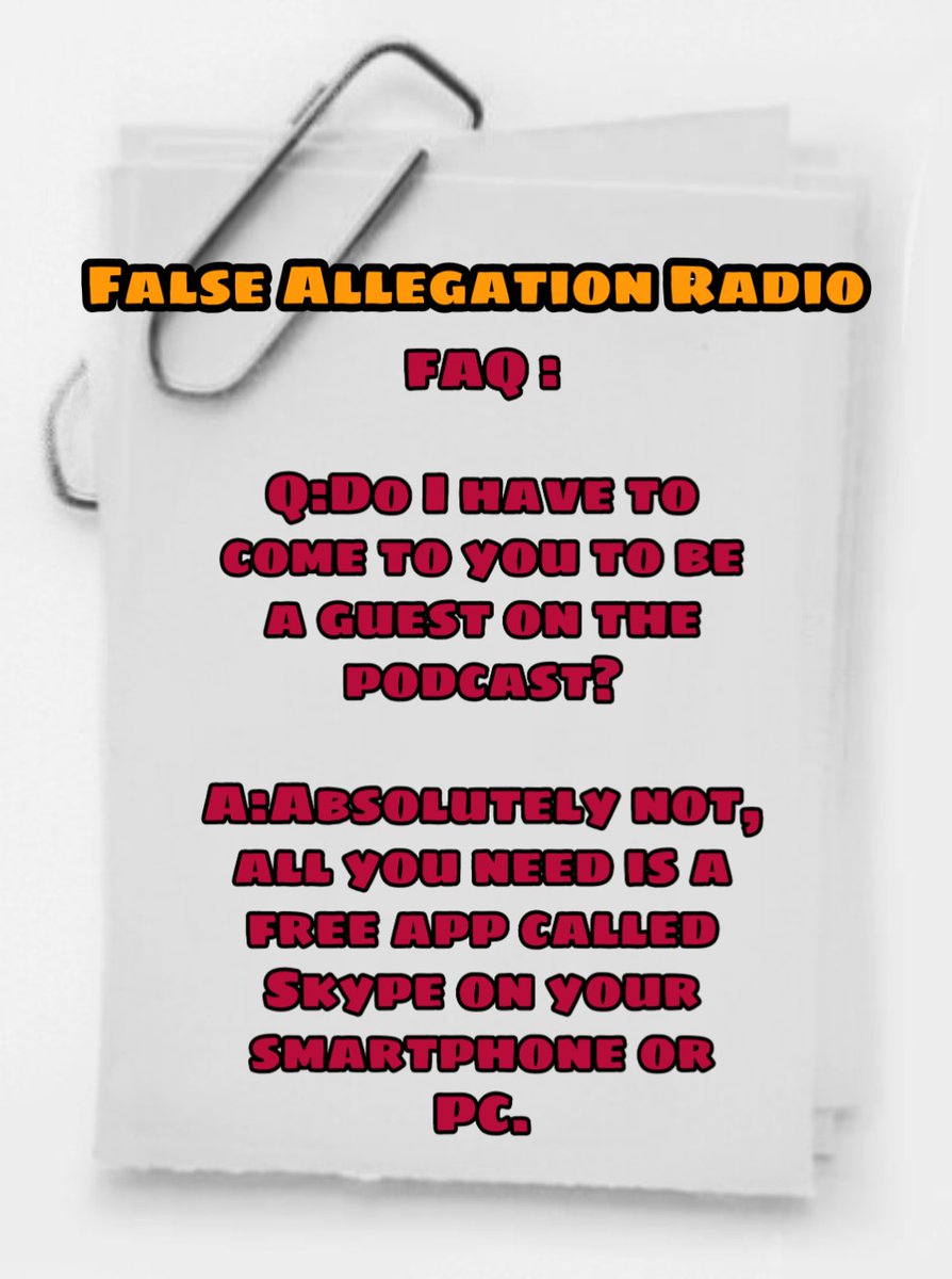 False Allegation Radio tweet media