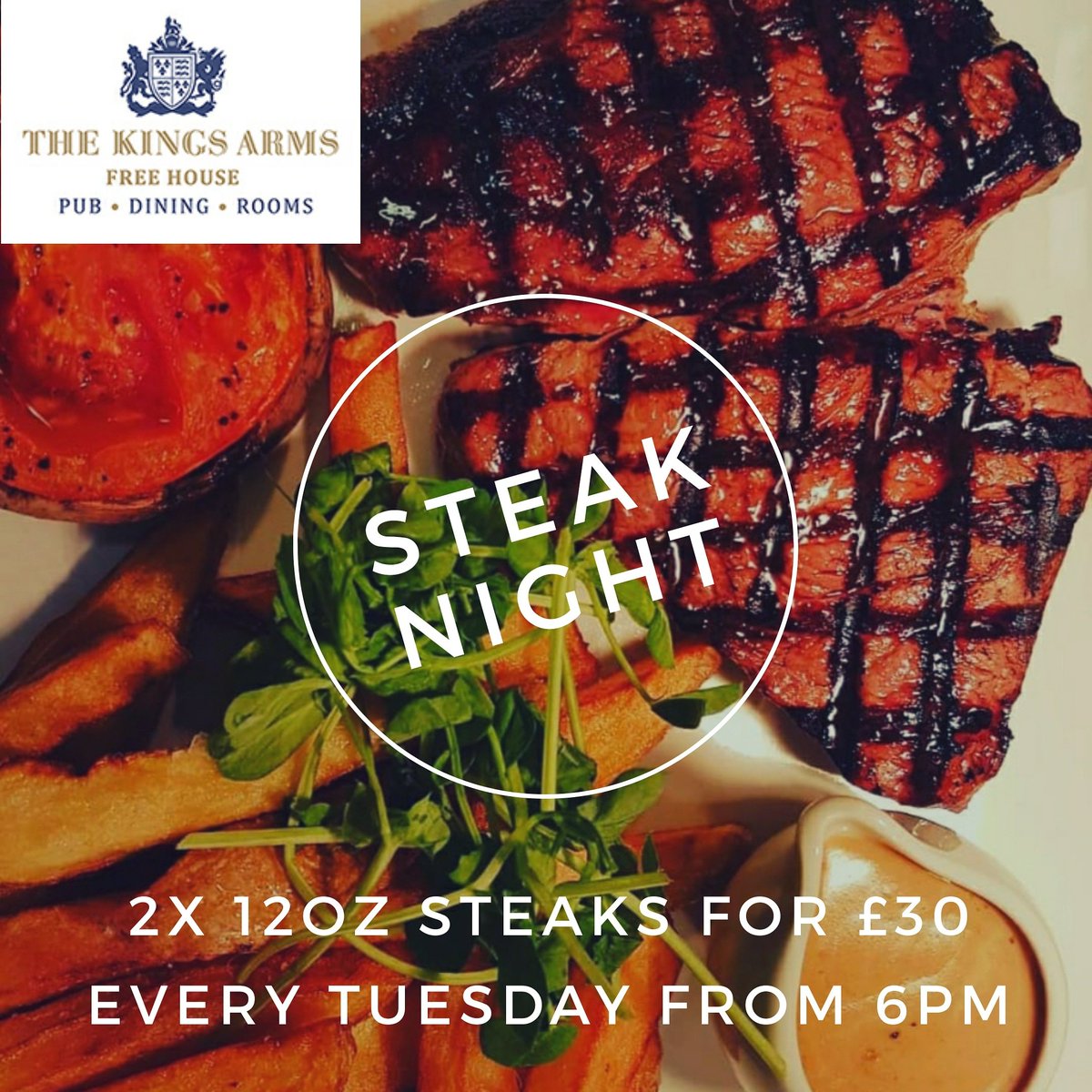 🚨 NEW TONIGHT 🚨
.
Steak Night every tuesday from 6pm
.
2x 12oz steaks for £30!!!
.
#pub #countrypub #publife #pubfood #main #tuesday #steak #steaknight #rump #yummy #foodie #fernhurst #haslemere #midhurst