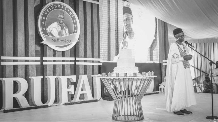 KadunaMOAgric's tweet photo. Golden moments from @elrufai's 60th birthday celebration on Monday 17th February #mallamat60.
The honourable Comissioner of Agriculture is all smiles in orange.
#MoA https://t.co/OXQ7sW7YMS