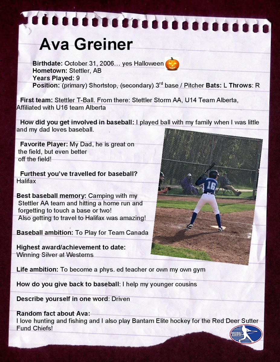 Ava Greiner is our latest player spotlight!