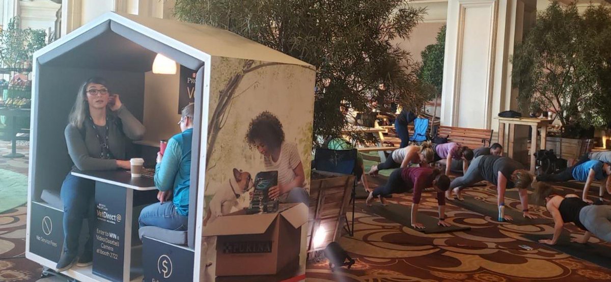 NookEventPods's tweet photo. Our award-winning #MobileMeetingSpaces are LIVE in Las Vegas for @WVC_VetCE!
See why we’re the talk of the event industry & #BookANook to generate attention at your next event: https://t.co/1by0Dg1R4k
#NookEvents #NookByDeondo #WVC2020 #WVC https://t.co/tw2rIKCuap
