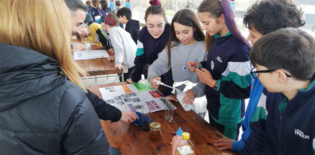 COOPPAIDOS's tweet photo. 4a ed. #PaidosScienceFair Exposició investigacions científiques 🔬 i experiments ⚗️ d'#EducacioPrimaria i #ESO sobre ciències 🧬 Visita de famílies i entrega de premis 🏆 #TotsSomPaidos #ProjectesPaidos #EsdevenimentsPaidos @montpeita @FTrams @EscolesCoop @AjSantFruitos https://t.co/4GFf0heTZa