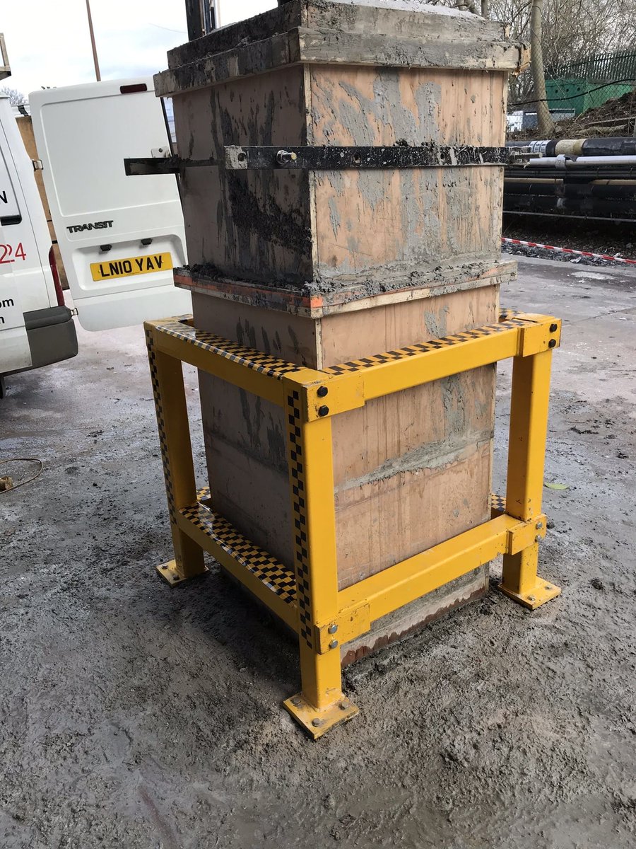 pjprojectsfabs's tweet photo. New safety barrier made and fitted on site this week, finished in high visibility yellow with reflective strip detail added. Following a damaged beam having a concrete plinth casting around it every measure taken to stop any vehicles running into it again https://t.co/yvPIJbpsak
