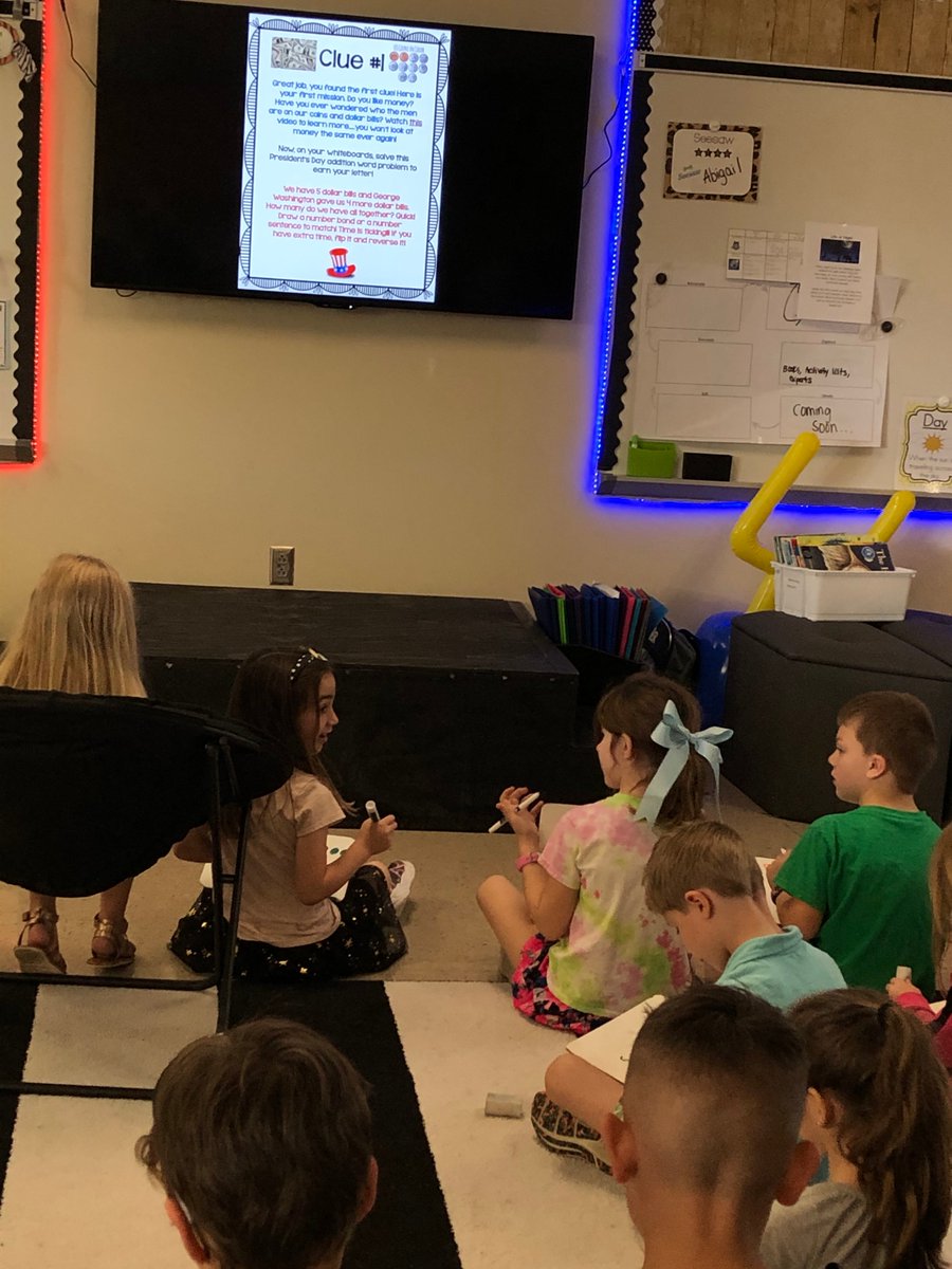 themrsjensen's tweet photo. We made it through our President's Day ESCAPE ROOM with a minute to spare! @SandersSMES #RCAinspired https://t.co/XIMbJD6FIT