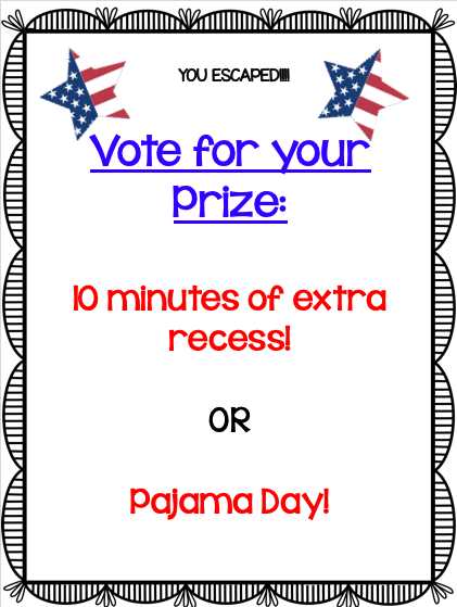 themrsjensen's tweet photo. We made it through our President's Day ESCAPE ROOM with a minute to spare! @SandersSMES #RCAinspired https://t.co/XIMbJD6FIT