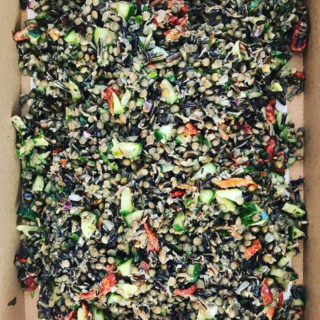 FigmintCatering's tweet photo. Lentil, rice &amp; sundried tomato salad. #gettinggrainy #lovelegumes #sexysalads #healthyeats #figmintcatering #sydneycaterer #dropoffcateringsydney #officecateringsydney https://t.co/GNATbaFOcc https://t.co/Gy74Mh5hc5