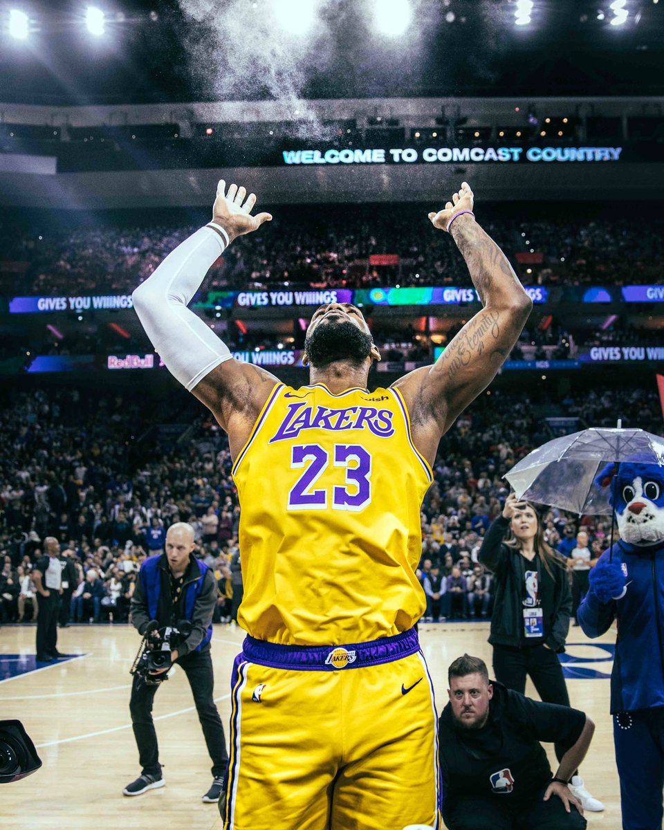 The King 👑  <a href="/KingJames/">LeBron James</a> 

Shot this photo on 1/25/2020, the night LeBron passed Kobe for 3rd All-Time scoring, and the night before the tragic passing of Kobe, Gigi, and the 7 other passengers on board that helicopter. In memory of them 💛💜