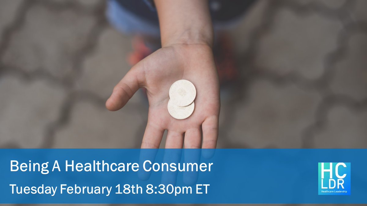 Looking forward to tonight's #hcldr chat. Topic from <a href="/JoeBabaian/">Joe Babaian 🇺🇦</a> "Being a Healthcare Consumer" Check out blog for questions. Then join us tonight at 8:30pm ET