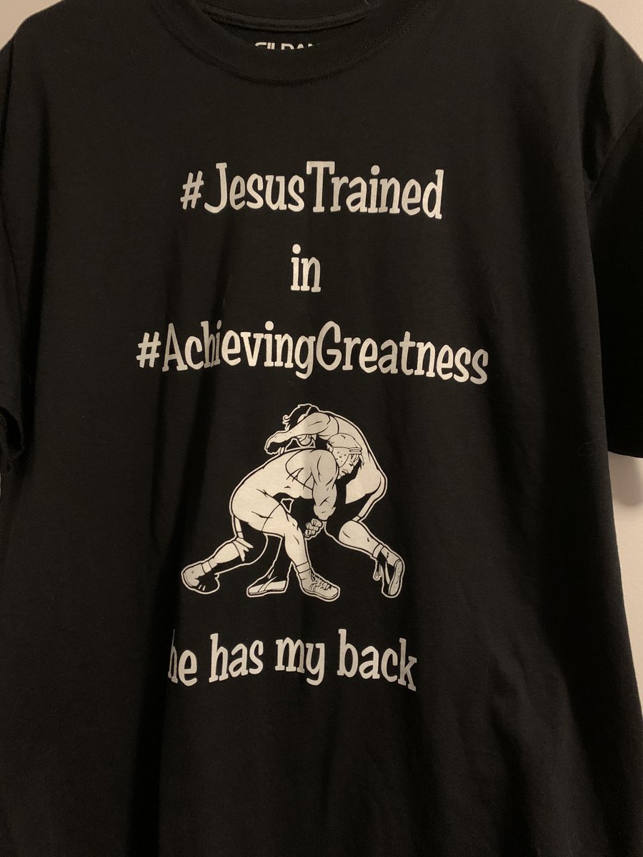 Tjl_2_12_03's tweet image. Achieved one of my goals: get a @WrestlingJesus1 shirt ✅ 
Now time to get after it this weekend! #jesustrained