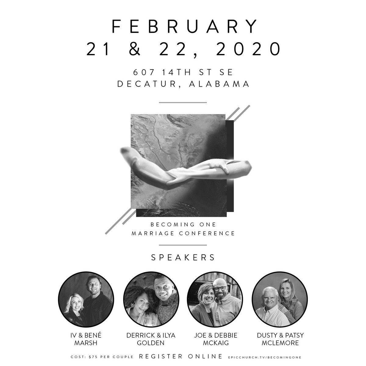 You have 1 more day to get registered for Becoming One Marriage Conference! 
epicchurch.tv/becomingone. 
We are super excited to have some incredible couples joining us ♥️♥️